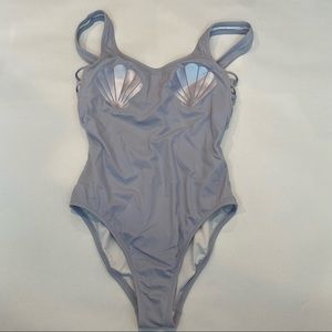 Womens Victoria’s‎ Secret Pink one piece mermaid swimsuit bathing suit xsmall